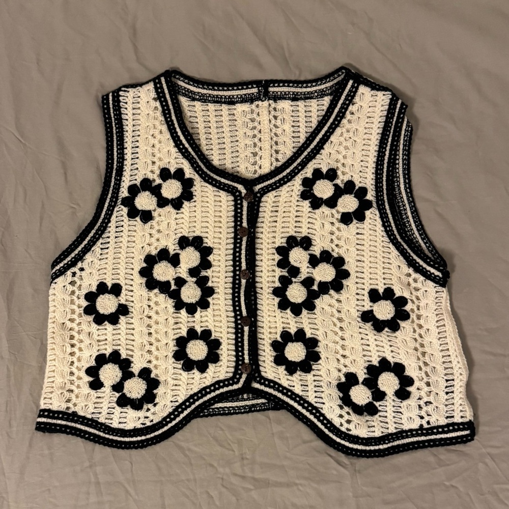 Black and White Crochet